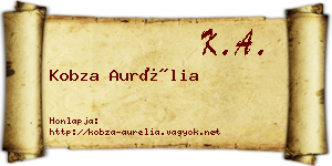 Kobza Aurélia névjegykártya